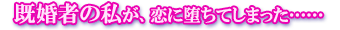 既婚者の私が、恋に堕ちてしまった…… 既婚者の私が、恋に堕ちてしまった……